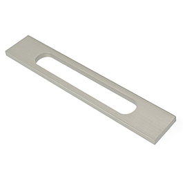 HERRAJES ALK Poignée Keizo en aluminium, 192 mm, Gris/argent / titane