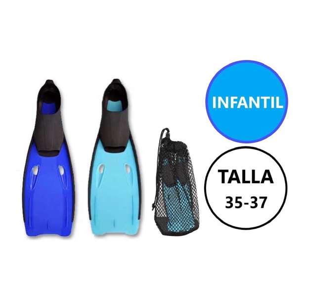 Poessa Palmes de plongée Talon fermé Multicolore Taille S