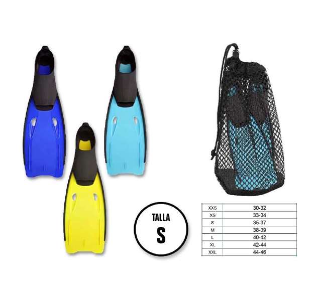 Poessa Palmes de plongée Talon fermé Multicolore Taille S