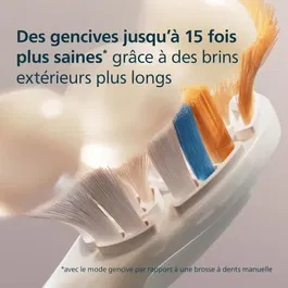 Philips Lot de 4 Têtes de Brosse HX9094/87 Blanc pour Brosses à Dents Électriques Adultes