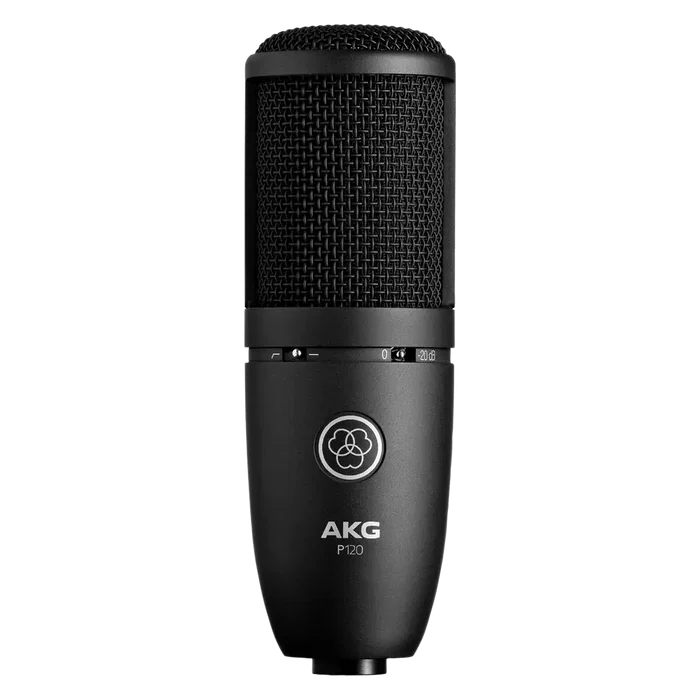 AKG P120 Microphone Condensateur à Grande Membrane avec Pattern Polaire Cardioïde Noir