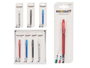 Pincello Stylo pointe fine assorti 6.7 x 21 x 1.5 cm plastique bleu noir rouge argent (Set de 24)