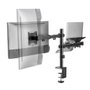 Ewent EW1519 Support de bureau pour moniteur et ordinateur portable, jusqu'à 34 pouces, 8 kg, VESA 75x75/100x100, ajustable en hauteur