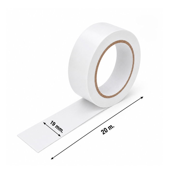 WOLFPACK LINEA PROFESIONAL Ruban isolant blanc 20 m x 19 mm WOLFPACK LINEA PROFESIONAL Ruban isolant blanc 20 m x 19 mm