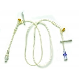 B. Braun Rallonge Luer-Lock 85 cm avec 2 prises et 2 clamps