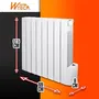 Warm Tech Radiateur électrique à inertie fluide 1200W - Blanc - Chauffe jusqu'à 50 m³ - 230V