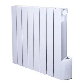 Warm Tech Radiateur électrique à inertie fluide 1200W - Blanc - Chauffe jusqu'à 50 m³ - 230V