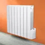 Warm Tech Radiateur électrique à inertie fluide 1200W - Blanc - Chauffe jusqu'à 50 m³ - 230V