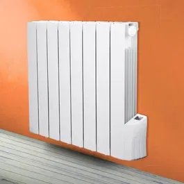 Warm Tech Radiateur électrique à inertie fluide 1200W - Blanc - Chauffe jusqu'à 50 m³ - 230V