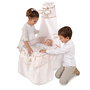 Decuevas Moisès en bois pour poupées de 60 cm - berceau de poupée avec couverture - modèle Verona 51078 - jouet d'imitation +3 ans