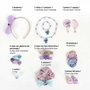 Accessoires pour les Cheveux Stitch Rose 24 Pièces