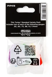 DUNLOP Pack Variety Tortex 12 Médiators Assortis 0.50-1.14mm