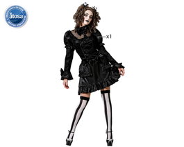 BigBuy Carnival Déguisement Poupée Lolita Gothique Noir XL