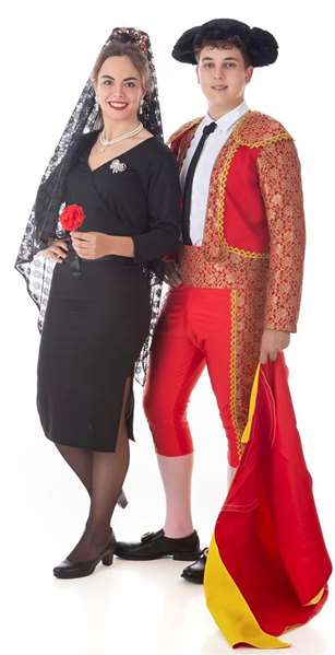 Creaciones Llopis - Disguise - Disfraz adulto torero - Taille M - Déguisement adulte toréador pour hommes et femmes
