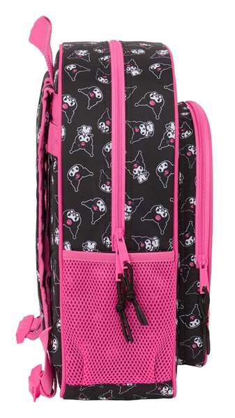 Safta Sac à dos junior avec motif Kuromi adaptable sur chariot, dimensions 32 x 38 x 12 cm, pour enfant à partir de 3 ans