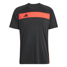 Maillot de Football à Manches Courtes pour Homme Adidas Tiro Es Jsy Noir