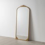 BigBuy Home Miroir mural Doré 80 x 4 x 193 cm