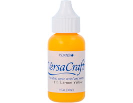Tsukineko VERSACRAFT Encre Textile Jaune Citron 30ml