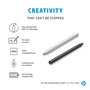 HP Rechargeable MPP 2.0 Tilt Pen Stylo actif noir pour tablette et PC, avec technologie d'inclinaison, 2 boutons programmables, autonomie 30 jours et mines interchangeables