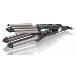 Babyliss Tenacillas Tourmaline Triple Barrel Waver Fer à Onduler Triple avec Technologie Titane-Tourmaline 140°C-220°C