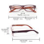 EL CHARRO Lunettes de lecture Kansas Violet/Orange +3,0