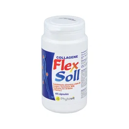 Phytovit Flex-Soll Collagène 60 gélules - Complément alimentaire articulations Glucosamine, Chondroïtine, MSM, Bambou Silice