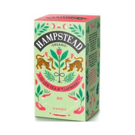 HAMPSTEAD GREEN TEA-RASPBERRY infusion BIO 20 sachets