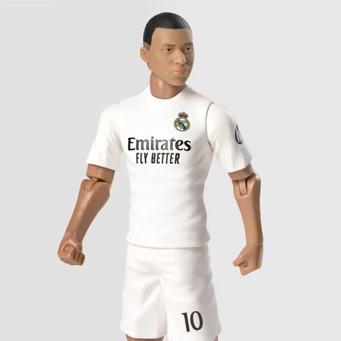 Megableu - Figurine articulée Mbappé Real Madrid 20 cm avec licence officielle - Finitions premium et articulations Megableu - Figurine articulée Mbappé Real Madrid 20 cm avec licence officielle - Finitions premium et articulations
