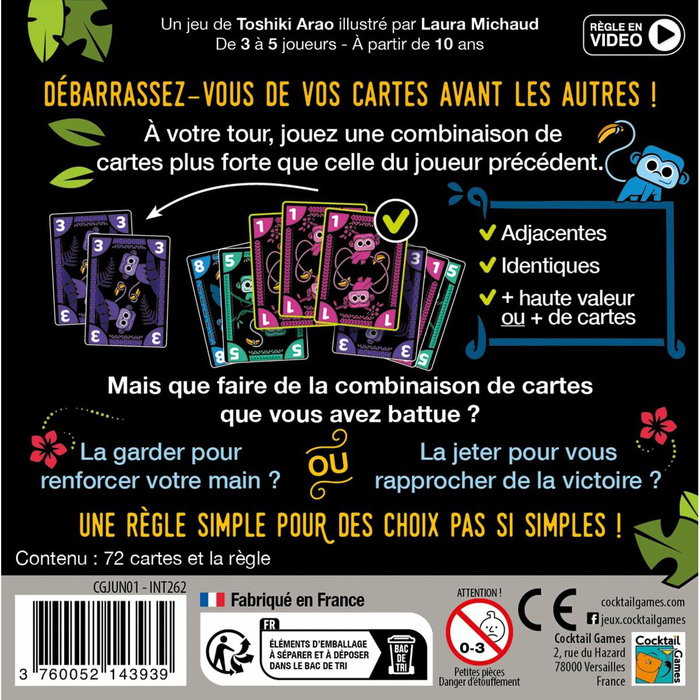 Cocktail Games Jungo - Jeu de cartes de 64 cartes