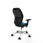Piqueras y Crespo Chaise de Bureau Jorquera 3D086N0 Noir Vert pétrole