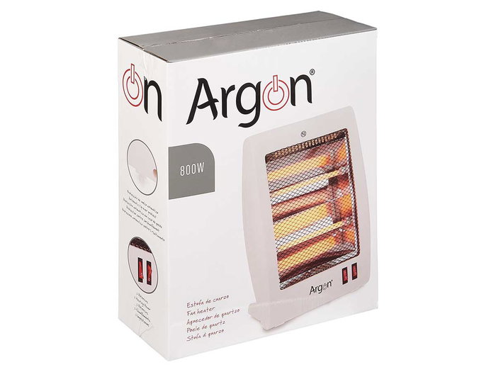 ARGON Estufa de Cuarzo 400 800W Blanco