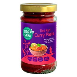 TERRASANA Pâte de Curry Rouge Thaïlandaise Bio Vegan 120g