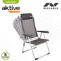 Color Baby - Chaise de camping en aluminium pliable, 5 positions réglables, dimensions repliées 44 x 55 x 101 cm, textile résistant