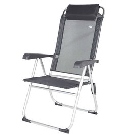 Color Baby - Chaise de camping en aluminium pliable, 5 positions réglables, dimensions repliées 44 x 55 x 101 cm, textile résistant