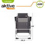 Color Baby - Chaise de camping en aluminium pliable, 5 positions réglables, dimensions repliées 44 x 55 x 101 cm, textile résistant
