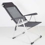 Color Baby - Chaise de camping en aluminium pliable, 5 positions réglables, dimensions repliées 44 x 55 x 101 cm, textile résistant
