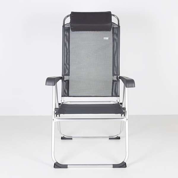 Color Baby - Chaise de camping en aluminium pliable, 5 positions réglables, dimensions repliées 44 x 55 x 101 cm, textile résistant