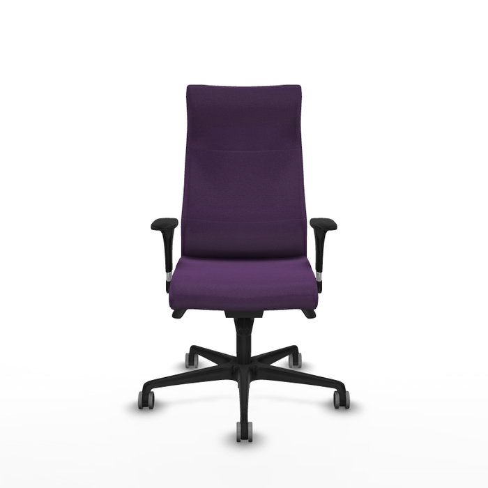 Piqueras Y Crespo Sillón Albacete, mécanisme Synchro, tissu Morado