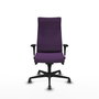 Piqueras Y Crespo Sillón Albacete, mécanisme Synchro, tissu Morado