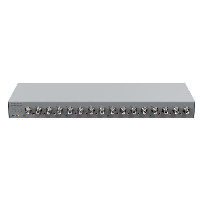 Axis P7316 - Encodeur vidéo réseau 16 canaux pour caméras analogiques et HD jusqu'à 4K, H.265, Zipstream, prise en charge PTZ, audio bidirectionnel et cybersécurité