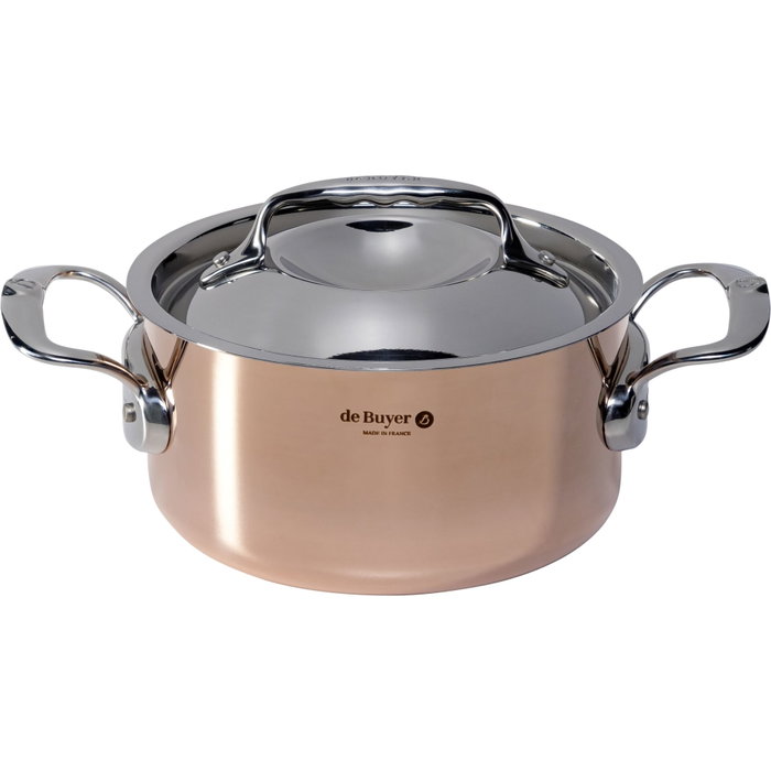 De Buyer Prima Matera Casserole Cuivre/Acier 16 cm Induction De Buyer Prima Matera Casserole Cuivre/Acier 16 cm Induction