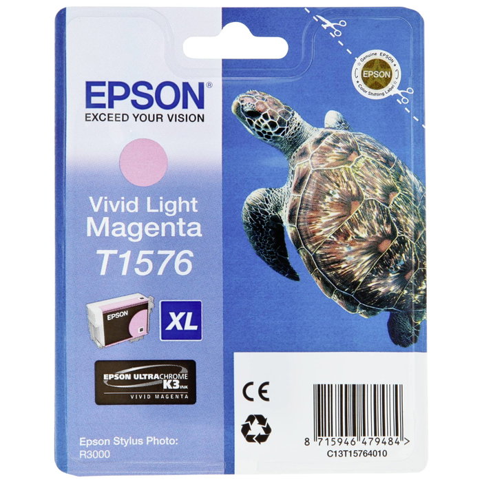 Epson Cartouche d'encre Vivid Light Magenta T157640 pour Stylus Photo R3000