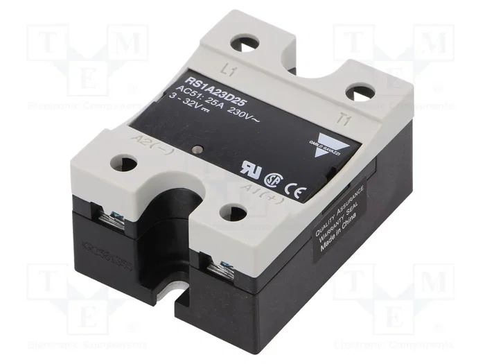 CARLO GAVAZZI RS1A23D25 Relais statique monophasé 25A 42-265V AC CARLO GAVAZZI RS1A23D25 Relais statique monophasé 25A 42-265V AC