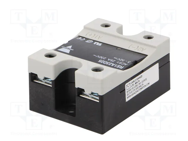 CARLO GAVAZZI RS1A23D25 Relais statique monophasé 25A 42-265V AC CARLO GAVAZZI RS1A23D25 Relais statique monophasé 25A 42-265V AC