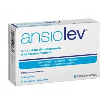 Specchiasol Ansiolev 45 comprimés - Complément alimentaire relaxation magnésium vitamines B6 plantes passiflore tilleul stress Specchiasol Ansiolev 45 comprimés - Complément alimentaire relaxation magnésium vitamines B6 plantes passiflore tilleul stress