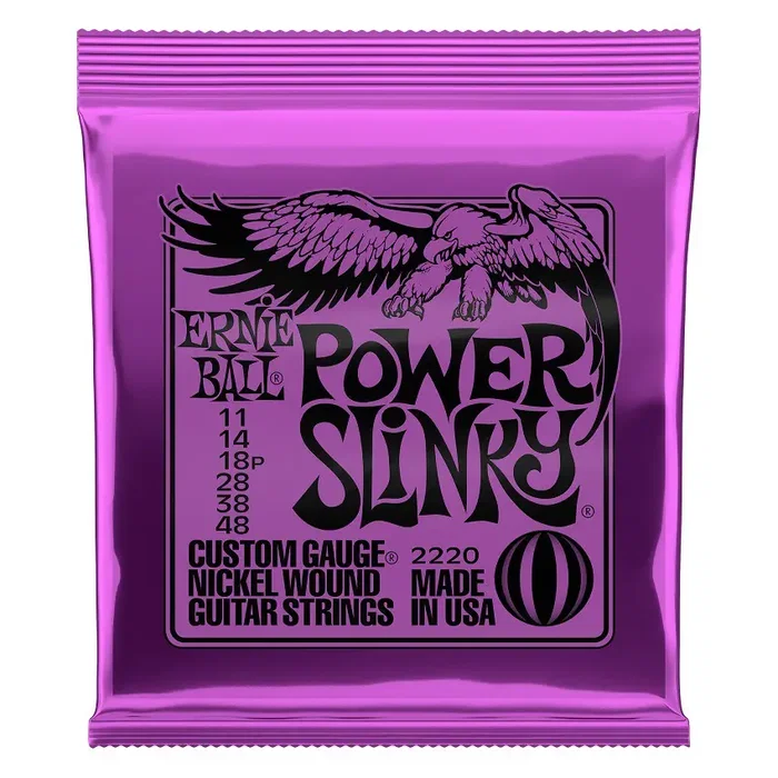 Ernieball Slinky Power 11-48 Jeu de cordes électriques Ernieball Slinky Power 11-48 Jeu de cordes électriques