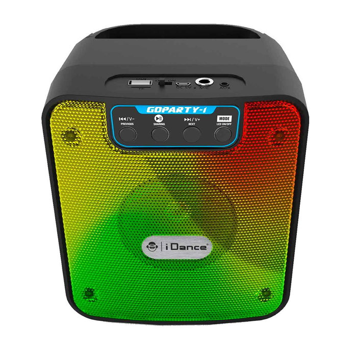 iDance Go Party Enceinte sans fil avec lumières disco
