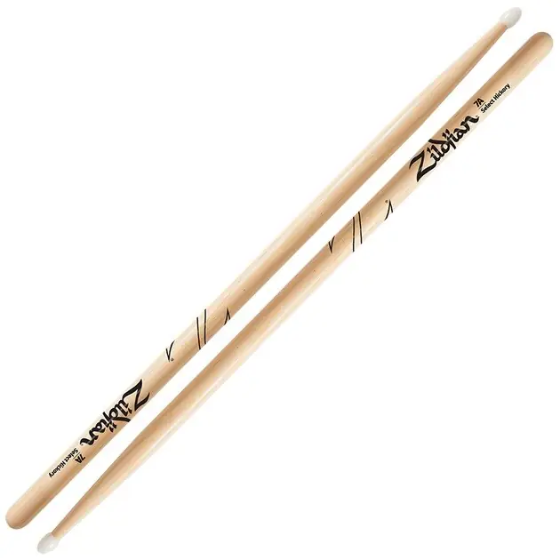 Zildjian Baquetas 7A Hickory Natural Nylon Zildjian Baquetas 7A Hickory Natural Nylon