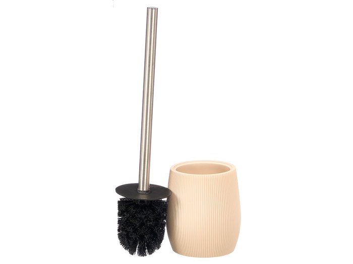 Berilo Porte-balai en polirésine beige à rayures 10x35x10 cm (Set de 6)