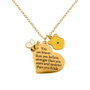 PEERS HARDY Collier Disney avec Pendentif Cœur Winnie The Pooh en Or Jaune et Amulette Ourson Additionnelle